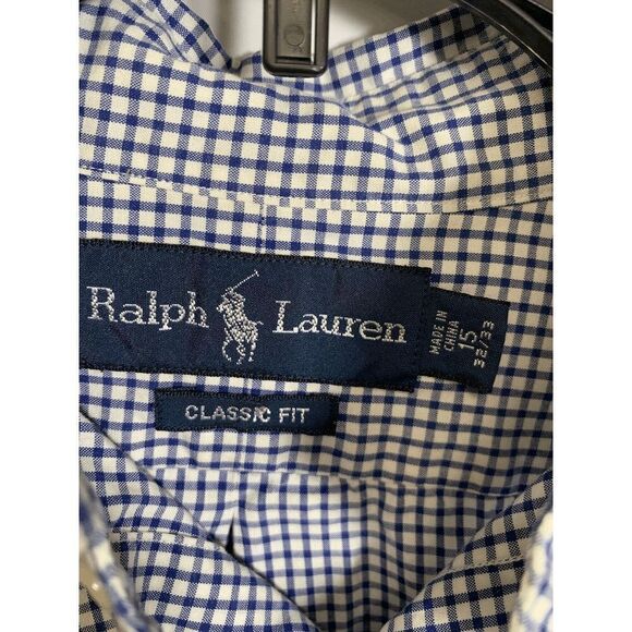 Polo Ralph Lauren Classic Fit Check Long Sleeve Button Down Shirt - Picture 6 of 6